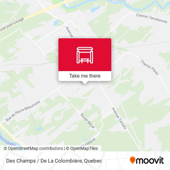 Des Champs / De La Colombière map