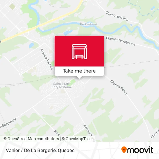 Vanier / De La Bergerie map