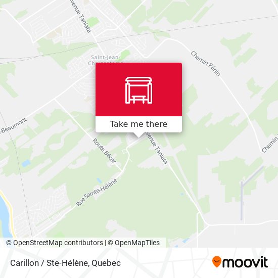 Carillon / Ste-Hélène map