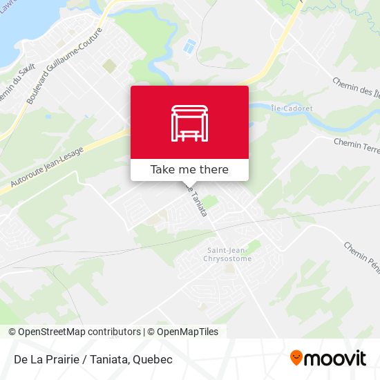 De La Prairie / Taniata map