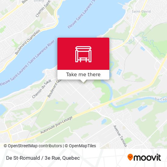De St-Romuald / 3e Rue map