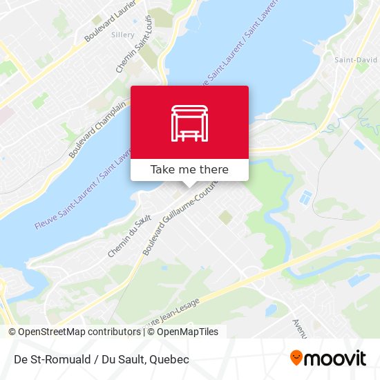 De St-Romuald / Du Sault map