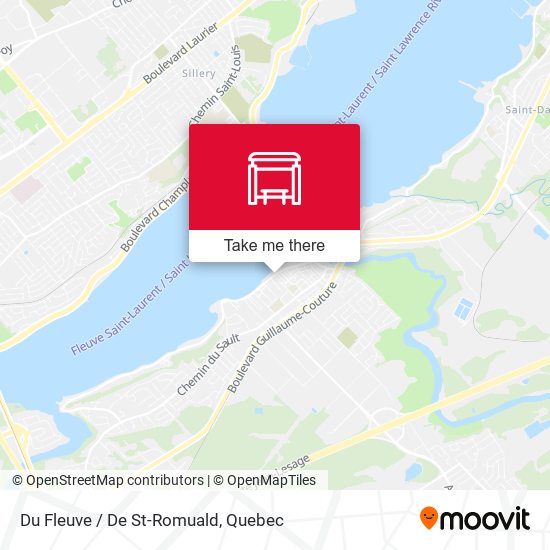 Du Fleuve / De St-Romuald map