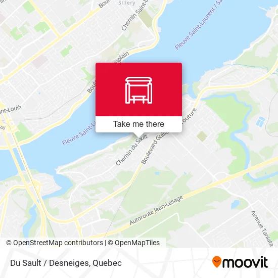 Du Sault / Desneiges map