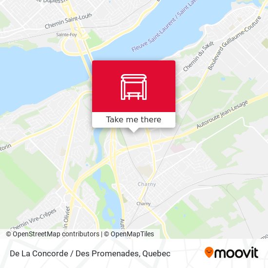 De La Concorde / Des Promenades map