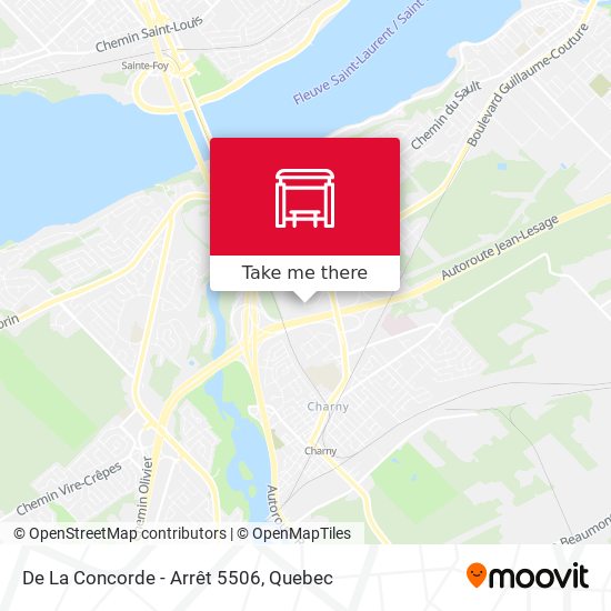De La Concorde - Arrêt 5506 map