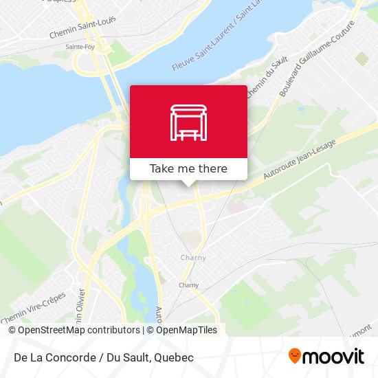 De La Concorde / Du Sault map