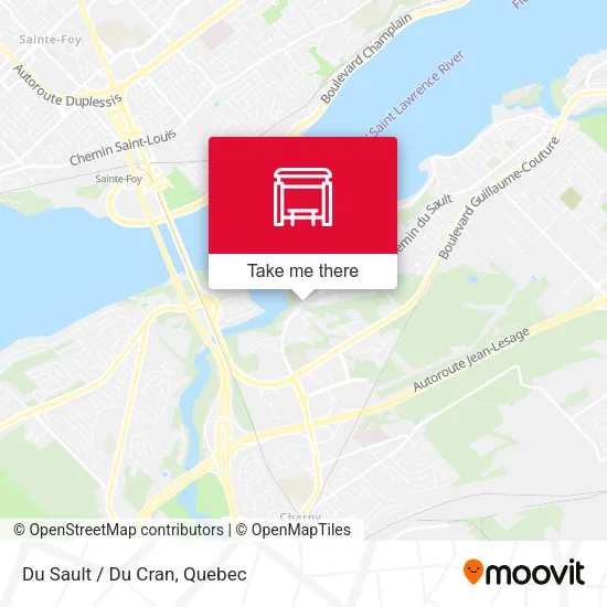 Du Sault / Du Cran map