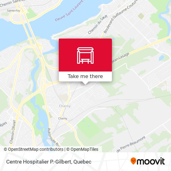 Centre Hospitalier P.-Gilbert map