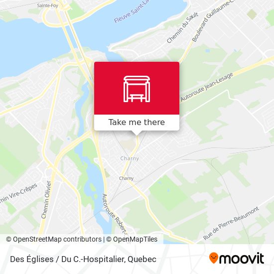Des Églises / Du C.-Hospitalier map