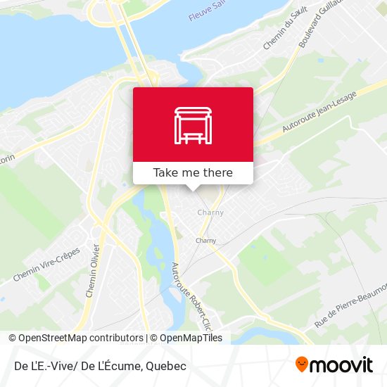 De L'E.-Vive/ De L'Écume map