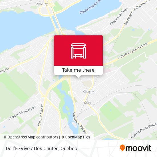 De L'E.-Vive / Des Chutes map