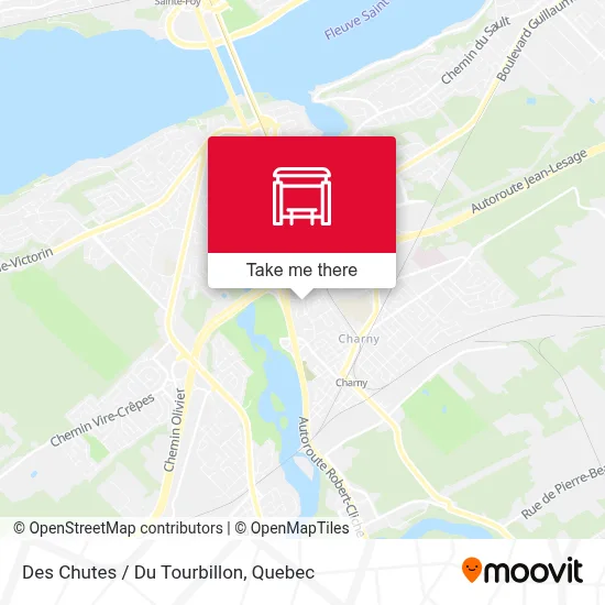 Des Chutes / Du Tourbillon map