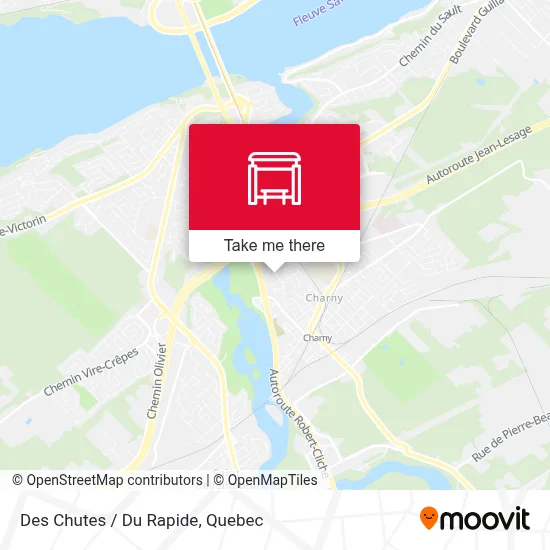 Des Chutes / Du Rapide map