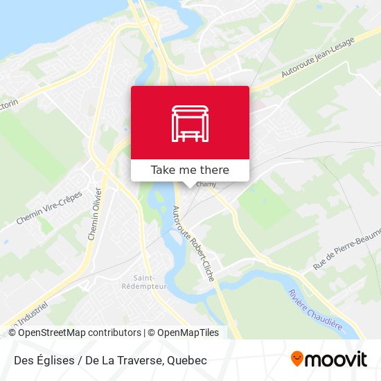 Des Églises / De La Traverse map