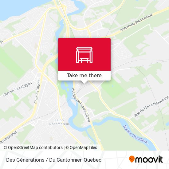 Des Générations / Du Cantonnier map