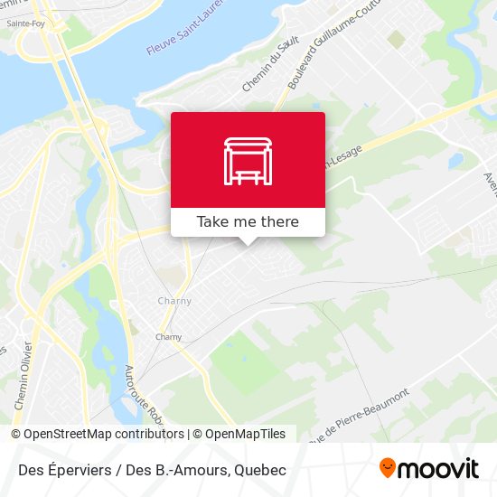 Des Éperviers / Des B.-Amours map