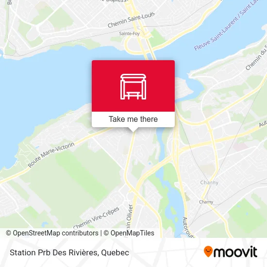 Station Prb Des Rivières map
