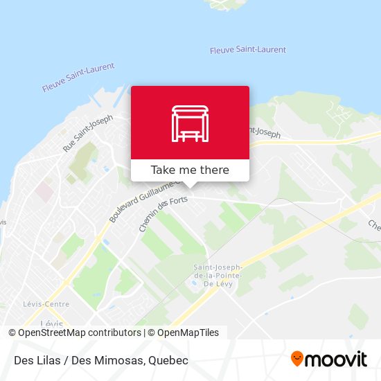 Des Lilas / Des Mimosas map