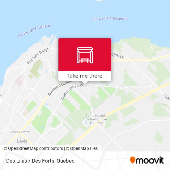 Des Lilas / Des Forts map