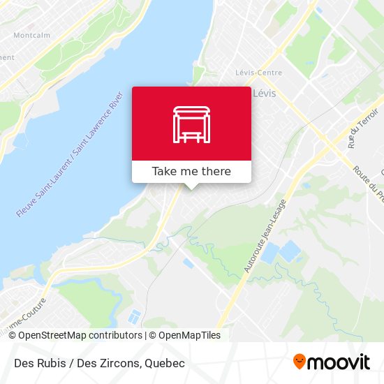 Des Rubis / Des Zircons map