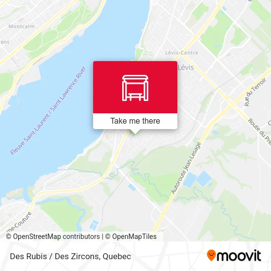 Des Rubis / Des Zircons map