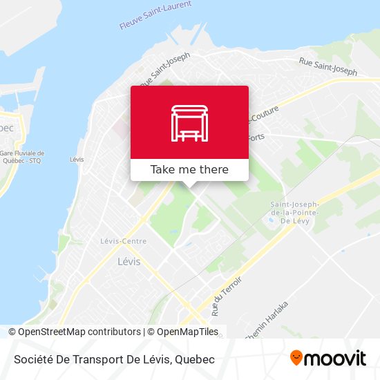Société De Transport De Lévis map