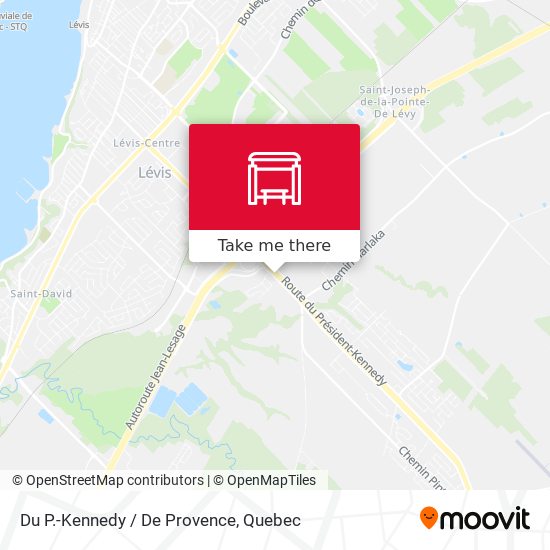 Du P.-Kennedy / De Provence map