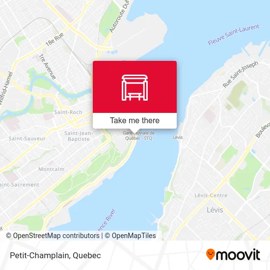 Petit-Champlain map