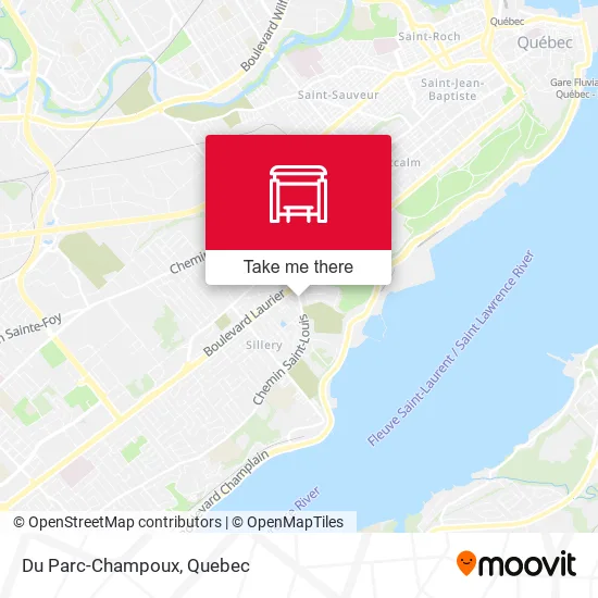 Du Parc-Champoux map
