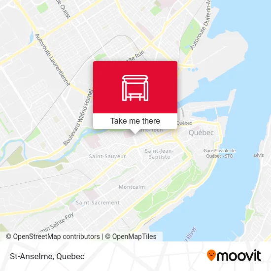St-Anselme map