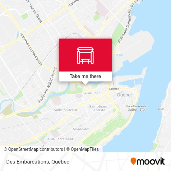 Des Embarcations map