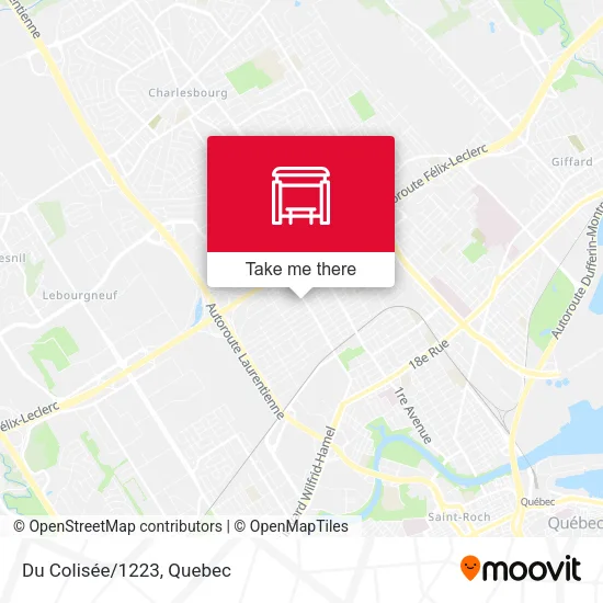 Du Colisée/1223 map