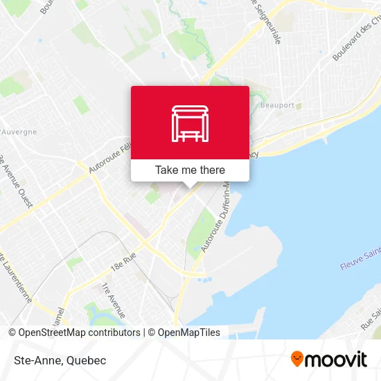 Ste-Anne map