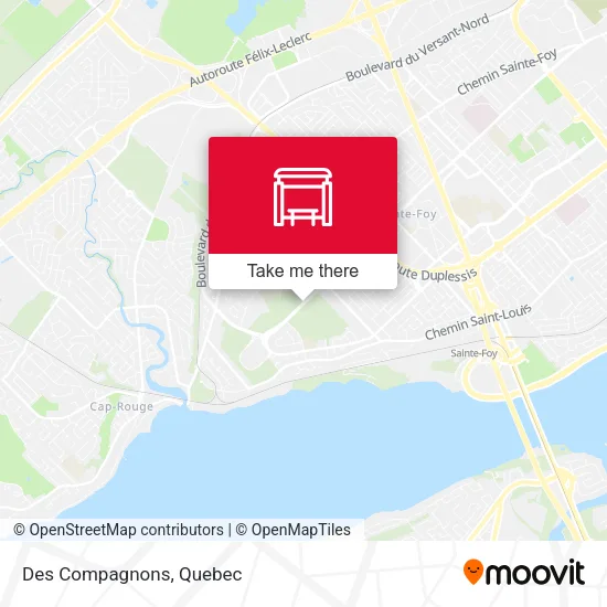 Des Compagnons map