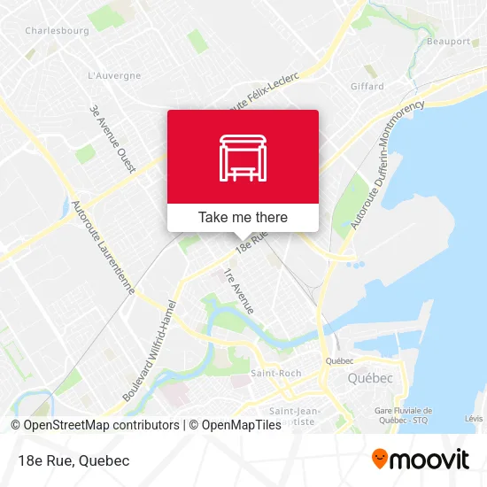 18e Rue map