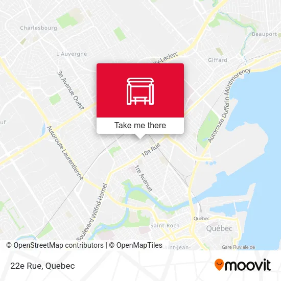 22e Rue map