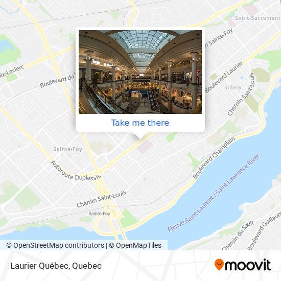 Laurier Québec map
