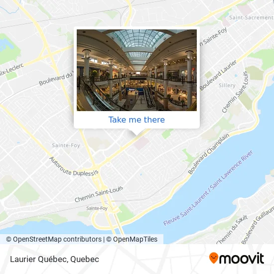 Laurier Québec map