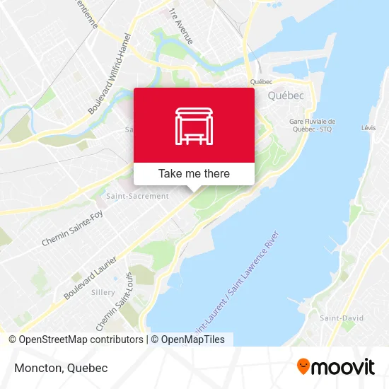 Moncton map