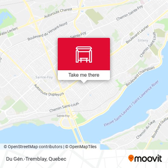 Du Gén.-Tremblay map