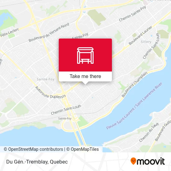 Du Gén.-Tremblay map