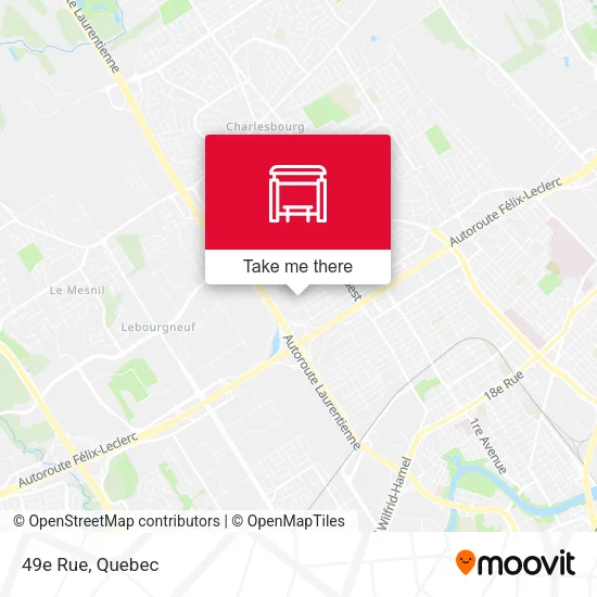 49e Rue map