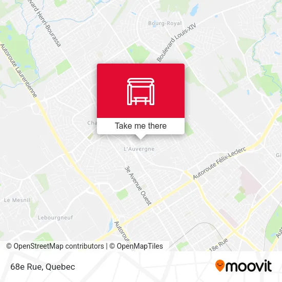 68e Rue map