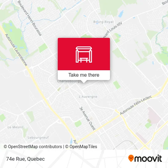 74e Rue map