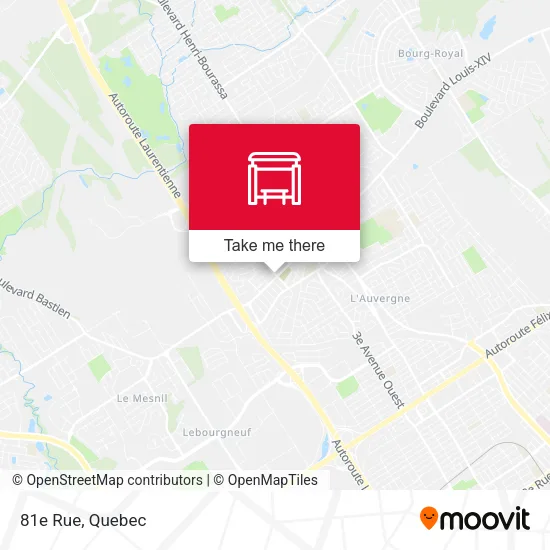 81e Rue map