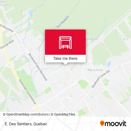 É. Des Sentiers map