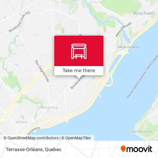 Terrasse-Orléans map