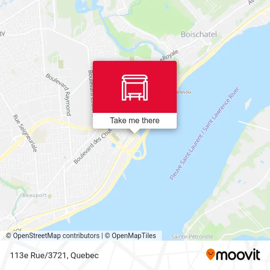 113e Rue/3721 map