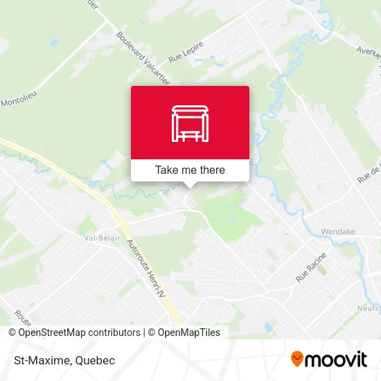 St-Maxime map